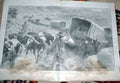 Old Antique Print Bullers Transport 155Twagons Cross Veldt 1900 Boer War