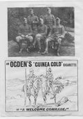 Original Old Antique Print Imperial Yeoman Officers 1900 & Ad Ogdens Cigarette