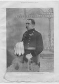 Original Old Antique Print Gen French Commander Cavalry S Africa 20th Century