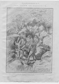 Old Antique Print Siege Ladysmith Handing Over Boer Dead By Natal Volunte