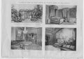 Original Old Antique Print An Abode For Kings At Paris Exhibition