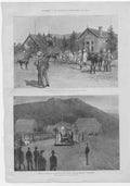 Original Old Antique Print Roberts Hq At Brandfort 1900 Boer War 20th