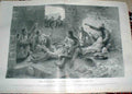 Original Old Antique Print Boer Treatment Our Wounded 1900 Boer War Victorian