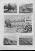 Old Antique Print Balloon Attempt Cross Sahara Whales Ashore Shetland 190 20th