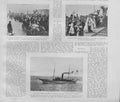 Original Old Antique Print 1St Turbine Steamer To Cross Atlantic 19