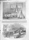 Original Old Antique Print Funeral Sir Charles Napier 1853 19th