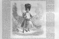 Original Old Antique Print Portrait 1859 Prince Imperial France A 19th