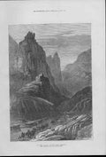 Original Old Antique Print Zigana Near Erzeroum 1877 War Asia A 19th