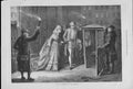 Original Old Antique Print Going To Christmas Party A Long Time Ago