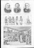 Original Old Antique Print Russian Military Backery Warsaw 1888 19th