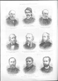 Original Old Antique Print The Amatonga Deputation To England 1888Victorian
