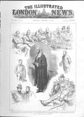 Original Old Antique Print Sketches Opening Parliament 1888 19th