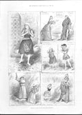 Original Old Antique Print Tableaux At Anglo Danish Exhibition 1888 Victorian