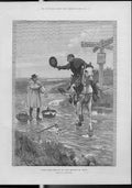 Original Old Antique Print Compliments The Season To You By Forestier 1891 19th