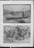 Old Antique Print Fire Engine In Siberian Town Waiting For Reapers Fin A