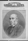 Original Old Antique Print Wh Smith Mp Portrait 1887 19th Century