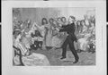 Original Old Antique Print The Queen Sheba A Christmas Game