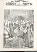 Old Antique Print Peers In Robing Room House Lords Political Crisis 1895 19th