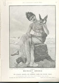 Original Old Antique Print Advert Brookes Monkey Brand Soap Seaside 1895 19th