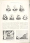 Original Old Antique Print The Church Congress Norwich 1895 19th