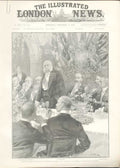 Original Old Antique PrintOfficial Banquets London 1895