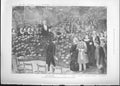 Original Old Antique Print Amateur Orchestra Windsor Castle 1895Victorian