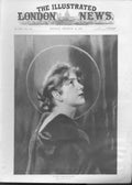 Original Old Antique Print Vision Christmas Morning 1895 Fine Art Victorian