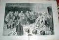 Original Old Antique Print Funeral Duke Saxe Coburg Gotha Church St Moritz Cob