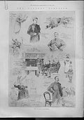 Original Old Antique Print Round London Costituences General Election 1900