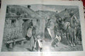 Original Old Antique Print Queen In Highland Visit Scotland 1900Victorian