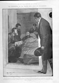 Original Old Antique Print Ex President Steyn Orange Free State At Southampt