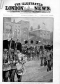 Original Old Antique Print The Guards March Past His Majesty 1902 20th Century
