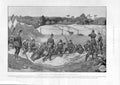 Original Old Antique Print Dead Horses As Targets German Infantry Testing New