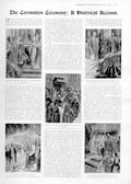 Original Old Antique Print Coronation Ceremony A Historical Account Pri