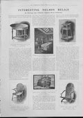 Original Old Antique Print Interesting Nelson Relics 1905 20th Century