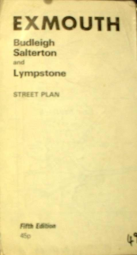 Original Old Antique Print Exeter Budkeigh Salterton Street Plan 1985 20th