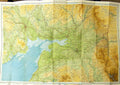 Original Old Antique Print Bartholomew Half Inch Map The Solway