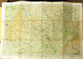 Original Old Antique Print Bartholomew Half Inch Map Oxford