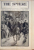 Original Old Antique Print Victoria Funeral London Burial Windsor Mausoleum