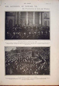 Old Antique Print Edward Vii York Windsor Guernsey Chippenham Oxford 1901 20th