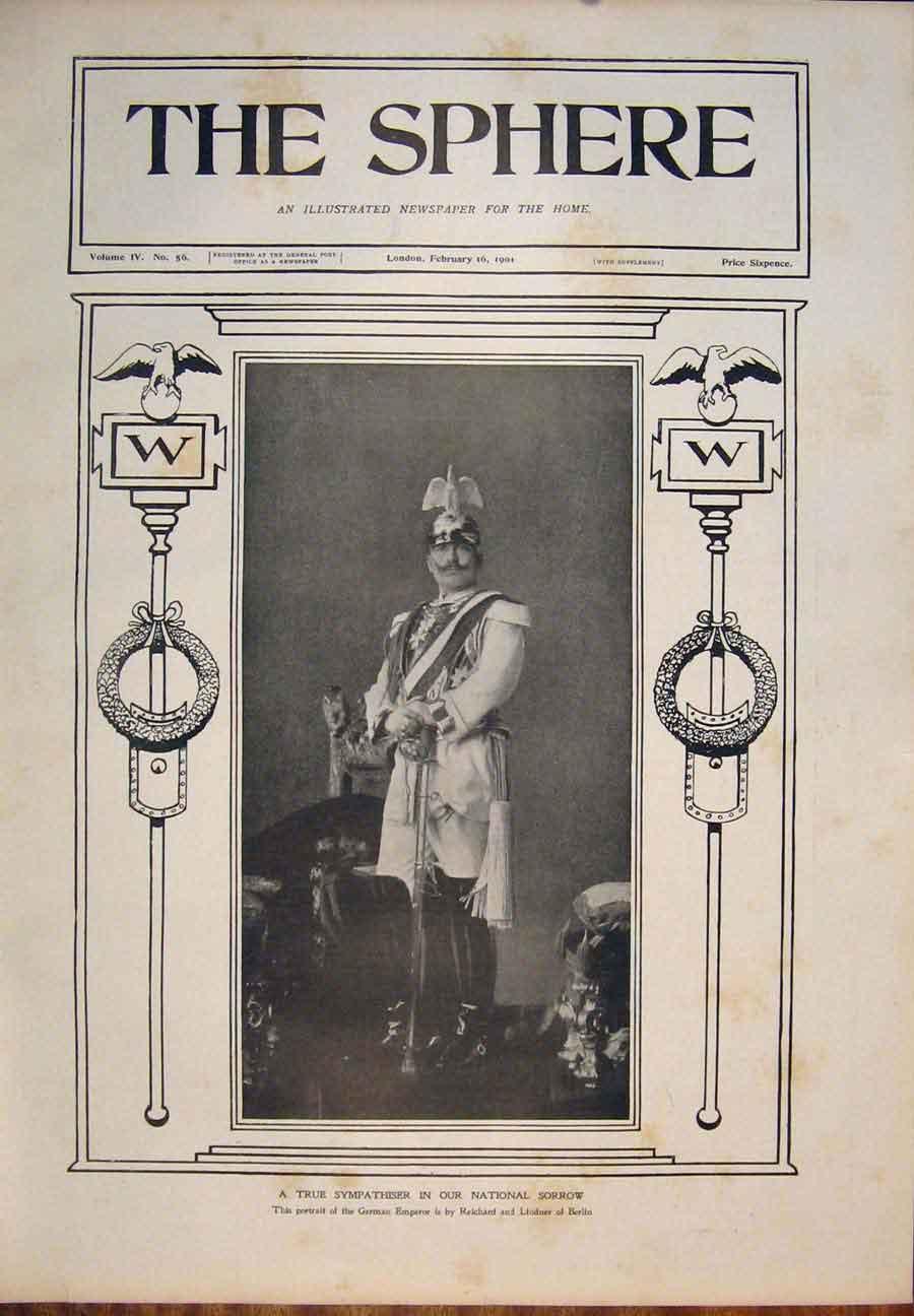 Original Old Antique Print Lewis Waller Lyceum Theatre London 1901 Victorian