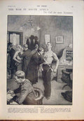 Original Old Antique Print Curiosity Shop London Collie Dogs Bell Ringers Duncan