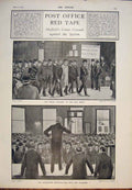 Original Old Antique Print Hms Ophir Voyage Malta Harbour Royal Palace