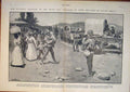 Original Old Antique Print South Africa War Boer Refugees Roberts Siers Gwynne