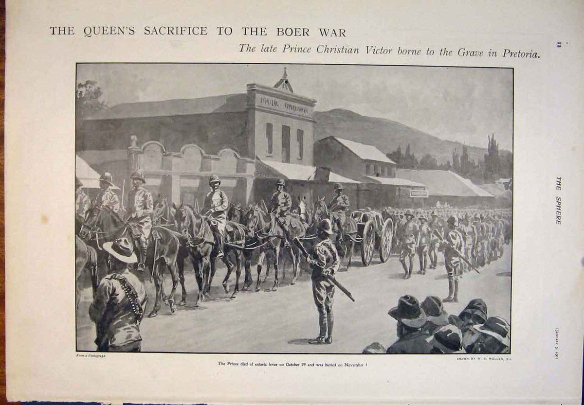 Original Old Antique Print Bovril Advert War Picture Ladysmith Africa Bacon 1901
