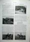 Original Old Antique Print Port London Oranges At Fresh Warf Fine Art 1900 20th