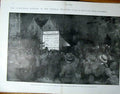 Original Old Antique Print London Embankment Night General Electon 1900 20th
