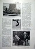 Original Old Antique Print Golf In America & American Jockeys 1900 Charles Blair