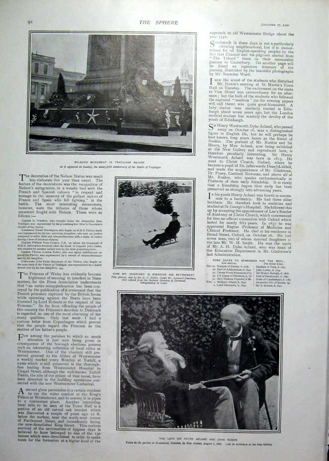 Original Old Antique Print Golf In America & American Jockeys 1900 Charles Blair