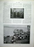 Original Old Antique Print Duchess York'S Briothers At The Front 1900 Victorian
